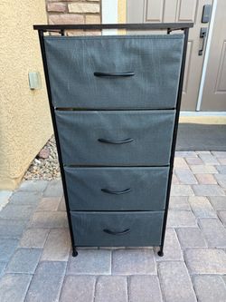 4 Drawer Shelf Unit Dresser Organizer