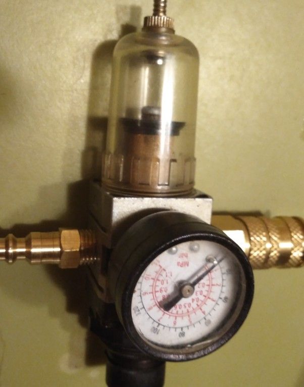 New Clear Moisture Filter Pressure Gauge Air Compressor Brass Adapter In And Out