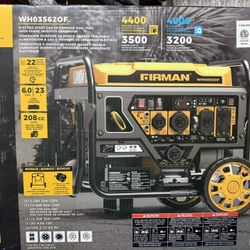 Firman FWH03562OF Electric Start 120V Open Frame 4400 -Watt Dual Fuel (Gasoline/Propane)