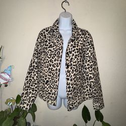 Animal Print Jacket Size L