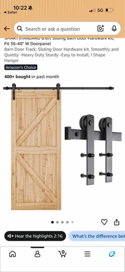 Sliding door Farmhouse door Hardware kit