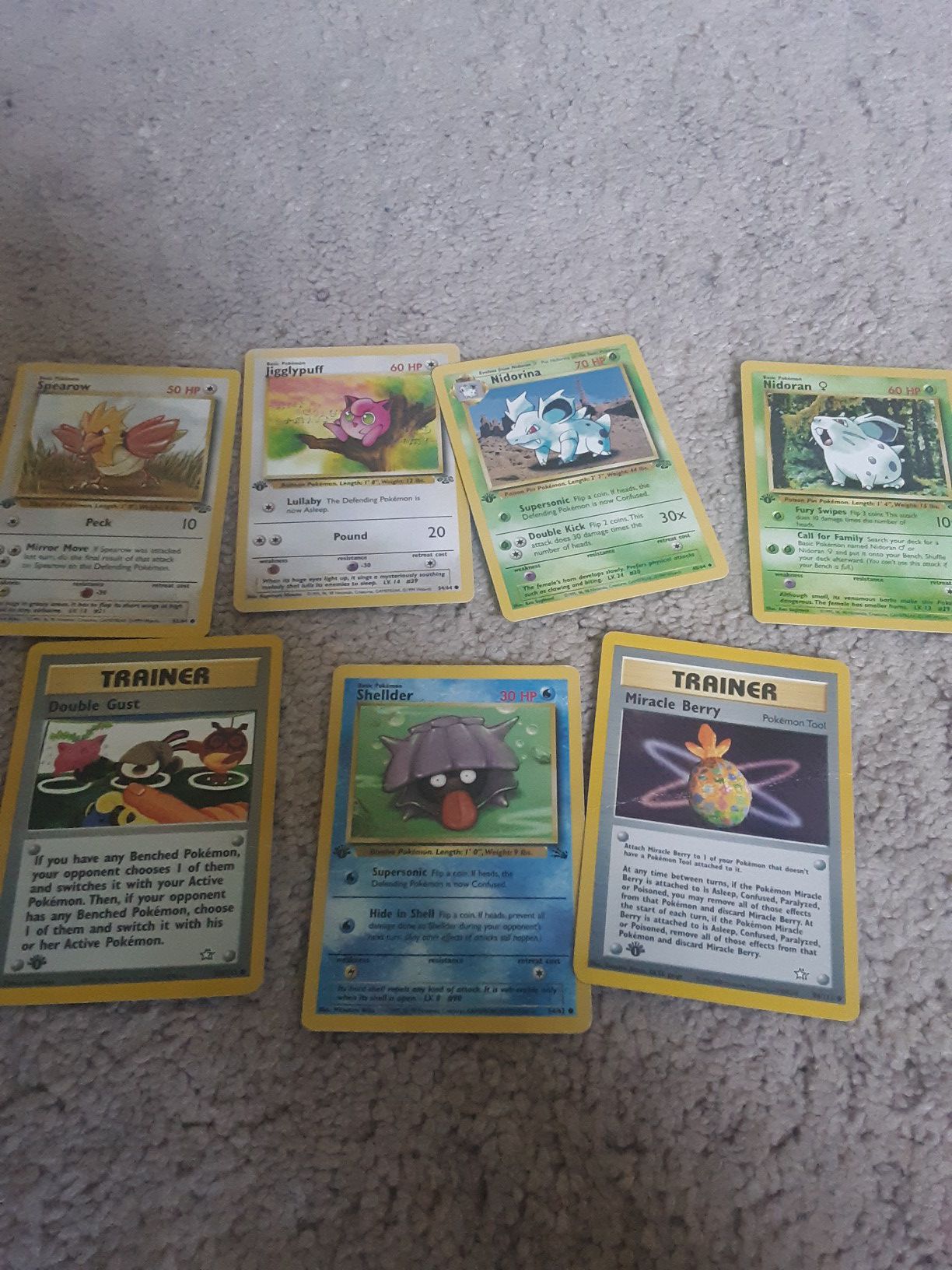 Original Pokemon Cards and 1st Editions (Last two pictures are comparison photos between an original Magikarp and a 2016 variation just to educate :)