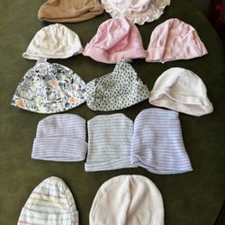 13-Baby/Toddler different sizes and colors Hats-$1 each or all 13 Hats for $10