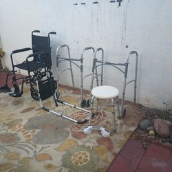 Wheel Chair, Walkers, Cane, Bath Chair,  Handle With Suction Cups