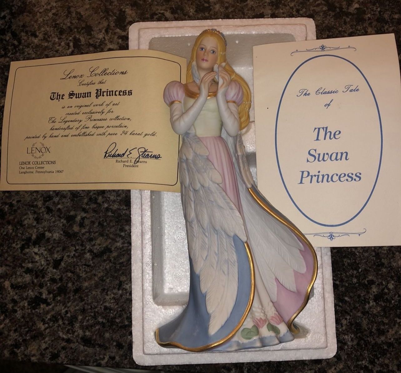 Lenox Legendary Princesses The Swan Princess Fine Porcelain Handcrafted Figurine