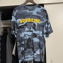 Supreme collegiate appliqué S/S top xl