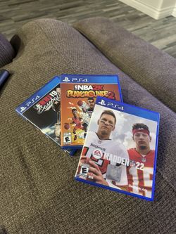 Madden 22, NBA2K Playgrounds 2 & RBI19 Baseball.