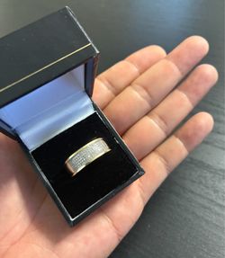 10K Pave Diamond Ring size 10