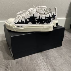 Amiri Star-Patch Lace-Up Sneakers [Size 37]