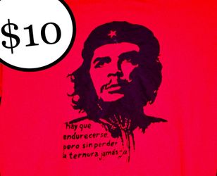 Che Guevara quote red t- shirt