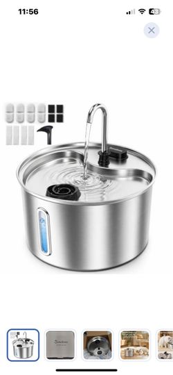 “New”stainless steel (3.5L)pet water fountain w/pump