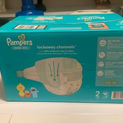 112 Brand New Size 2 Pamper Diapers 