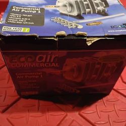 EcoPlus ECOair 1 Commercial Grade Air Pump 793 GPH - 18 Watt Single Outlet with 6 Valve Manifold