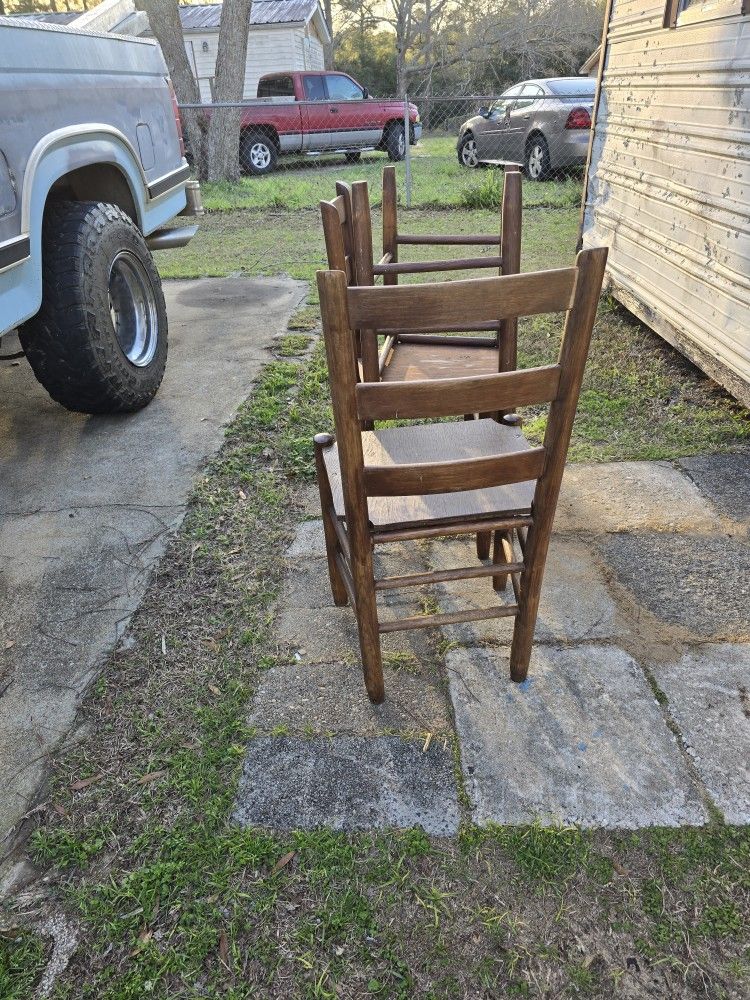 3 Wooden Chairs
