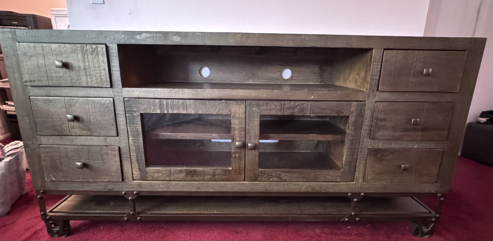 Solid Heavy Entertainment Center/Console/Entry Table