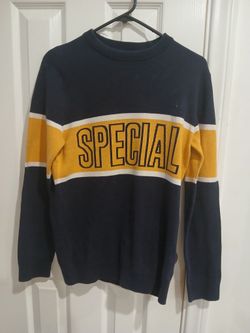 "SPECIAL" NAVY BLUE SWEATER