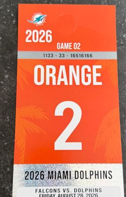 Miami Dolphins vs Atlanta Falcons Orange parking