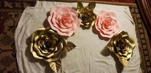 Paper flowers and paper roses
