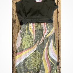 Skunklunk Women's Size 4 Olive Green Pencil Dress