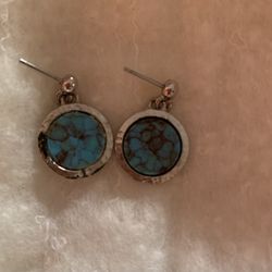 Sterling Silver Turquoise Earrings