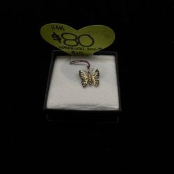 Gold Butterfly Pendant 