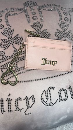 Juicy Couture Pink And Gold Coin/card Holder 