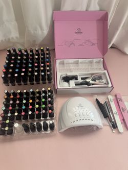 Beetles All-in-One Gel Nail Kit + TIPEX-Lite Pre-Building Nail Tips💅Holiday Gift 
