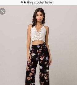 White crochet halter top size L/XL