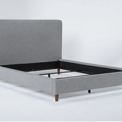 Full Size Panel Bed Frame & Mattress 