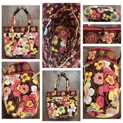 Vera Bradley  Buttercup Toggle Quilted Tote Bag