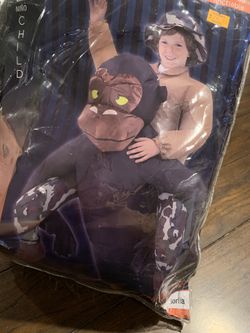 Blow up riding gorilla costume