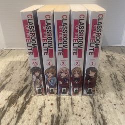 Classroom Of The Elite Novels Lot Of 5 Book 1-4.5