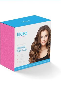 Cordless Deep Conditioning Heat Cap - Hair Styling and Treatment Steam Cap | Heat Therapy and Thermal Spa Hair Steamer Gel Cap - Black