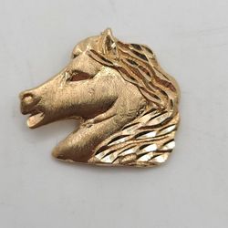 14k Gold Horse Pendant