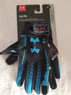 Under Armour "Always Open" Glue Grip football gloves size small