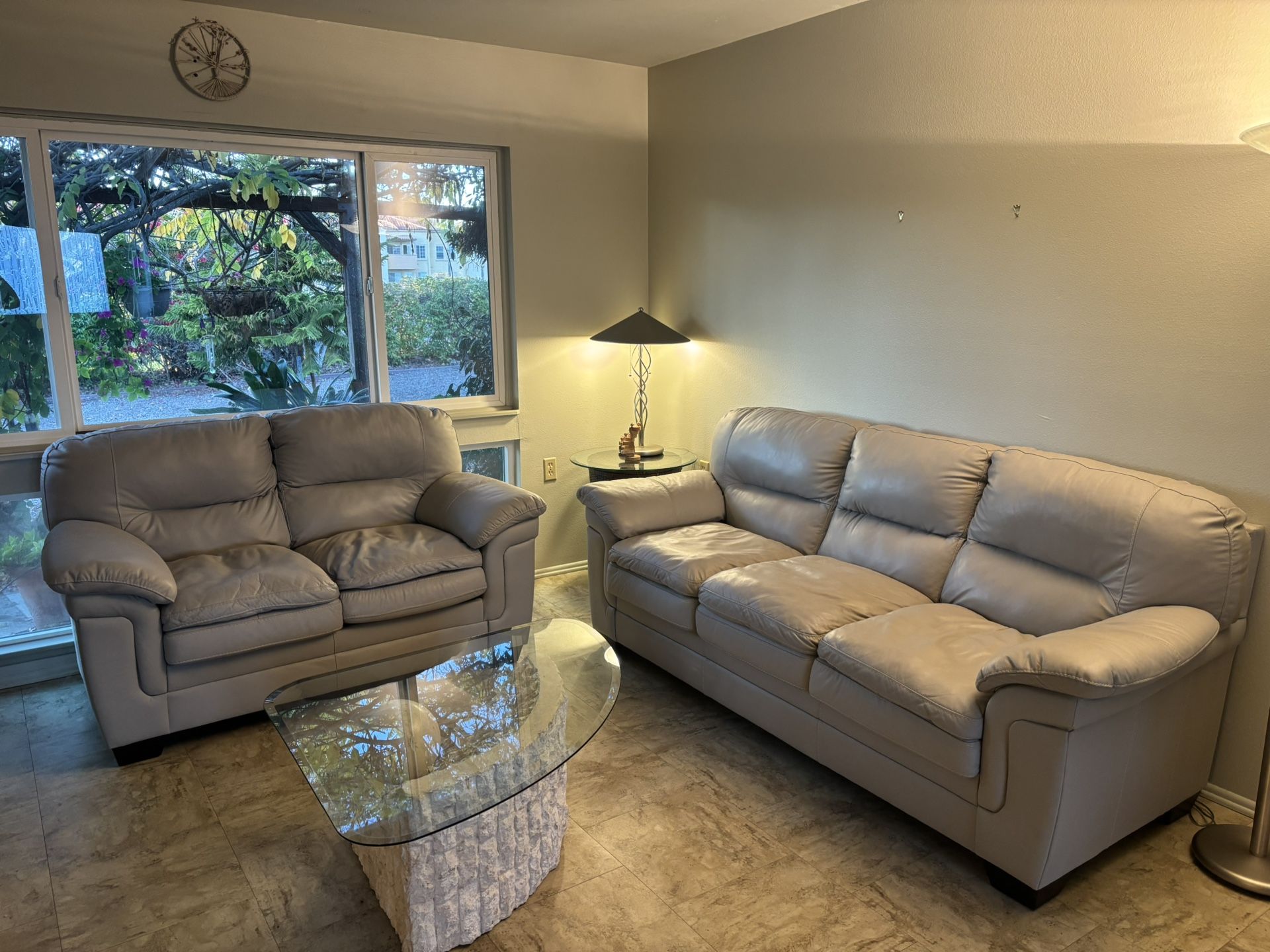 Couch Loveseat Lamp Table Set