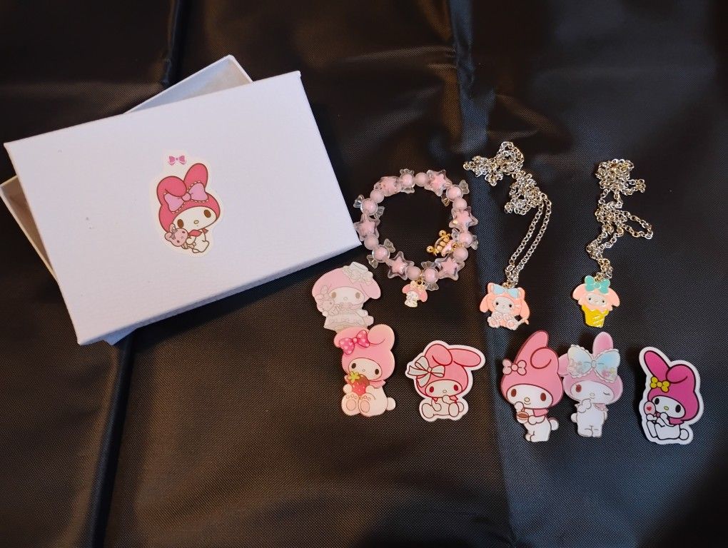 My Melody Chains, Bracelets and Pins Lot