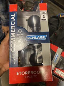 Schlage Commercial Storeroom Door Knob – ANSI Grade 2 (Fire Rated)