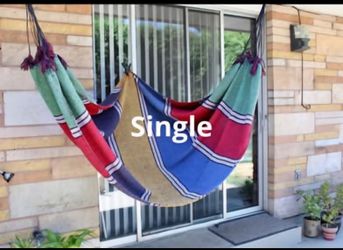 Single Size Cotton Hammock (New)