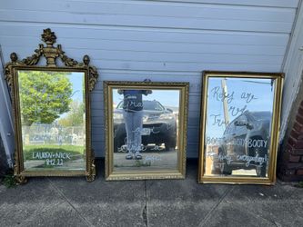 Antique gold vintage mirrors