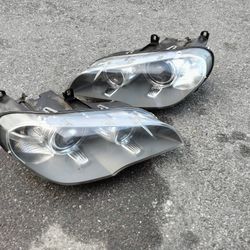 2011-2013 Bmw X5 Xenon Hid AFS Headlights With All The Accessories OEM.