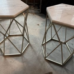 Marble End Tables 