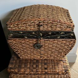Basket With Lid Attached