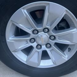 2024 Chevrolet Silverado OEM Rims w/ Tires 17in