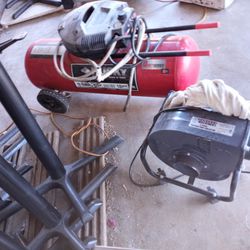 Craftsman  Compressor And Century Tools Dust Collector