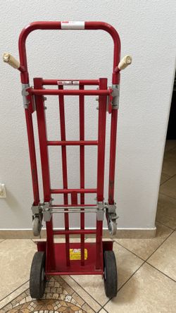 Dayton Convertible Hand Truck, 800 lb./700 lb. Horixontal/Vertical Load Cap., Continuous Frame Dual Pin