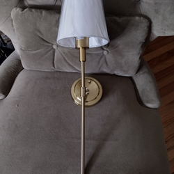 2 wired wall sconces