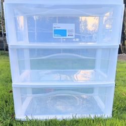 Clear Plastic Drawers 