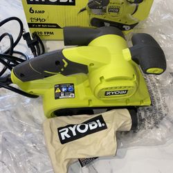 Ryobi 6 Amp Corded 3 in.W x 18 in.L Portable Belt Sander