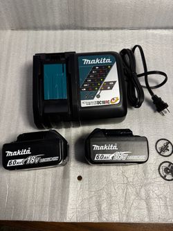 Makita batteries, and charger